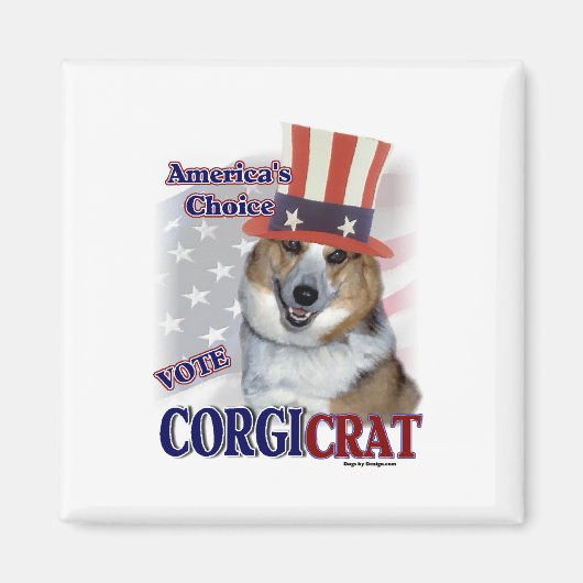 Pembroke Welsh Corgi Geschenke Magnet (Vorne)