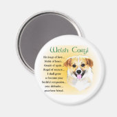 Pembroke Welsh Corgi Geschenke Magnet (Vorderseite/Rückseite)