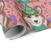 PEMBROKE WELSH CORGI GESCHENKPAPIER (Rolleneckpunkt)