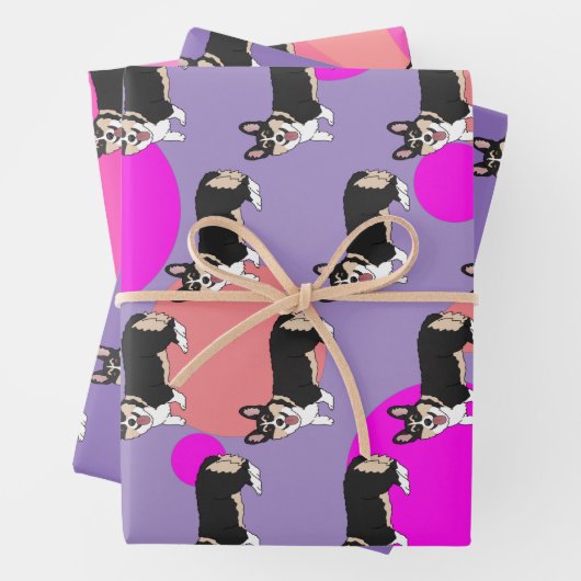 Pembroke Welsh Corgi   Geschenkpapier Set (Beispiel)