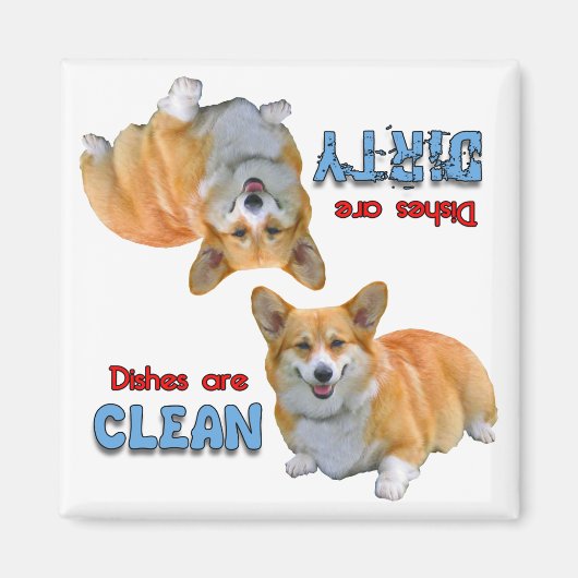 Pembroke Welsh Corgi Geschirrspülmaschine Magnet (Vorne)