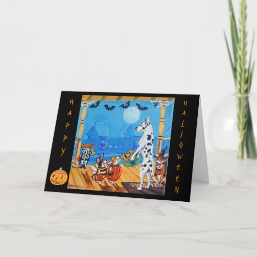 Pembroke Welsh Corgi Great Dane Cards Karte (Vorderseite)