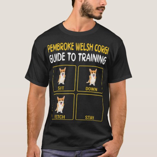 Pembroke Welsh Corgi Guide to Training Dog T-Shirt (Vorderseite)
