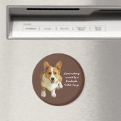 Pembroke Welsh Corgi Happy Magnet (In Situ (Geschirrspüler))
