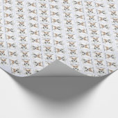 Pembroke Welsh Corgi History Design Geschenkpapier (Ecke)