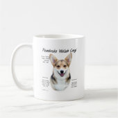 Pembroke Welsh Corgi History Design Kaffeetasse (Links)