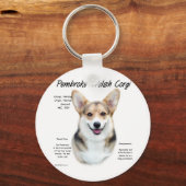 Pembroke Welsh Corgi History Design Schlüsselanhänger (Vorderseite)