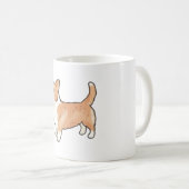 Pembroke Welsh Corgi Hund Magic Kaffeetasse (VorderseiteRechts)