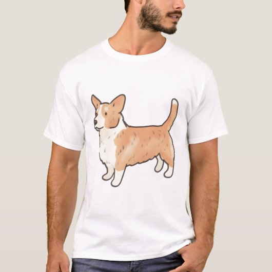 Pembroke Welsh Corgi Hund Magic T-Shirt (Vorderseite)