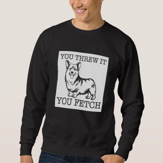 Pembroke Welsh Corgi Hund Sweatshirt (Vorderseite)