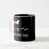 Pembroke Welsh Corgi (I Liebe) Tasse (Vorderseite Links)