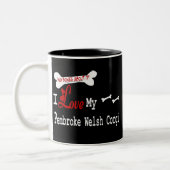Pembroke Welsh Corgi (I Liebe) Tasse (Links)