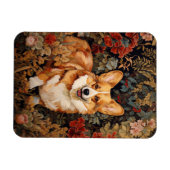Pembroke Welsh Corgi im Viktorianischen Blumengart Magnet (Horizontal)