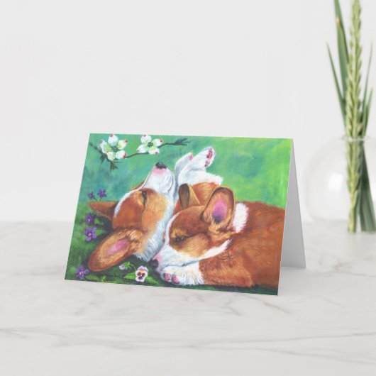 Pembroke Welsh Corgi Karte (Vorderseite)