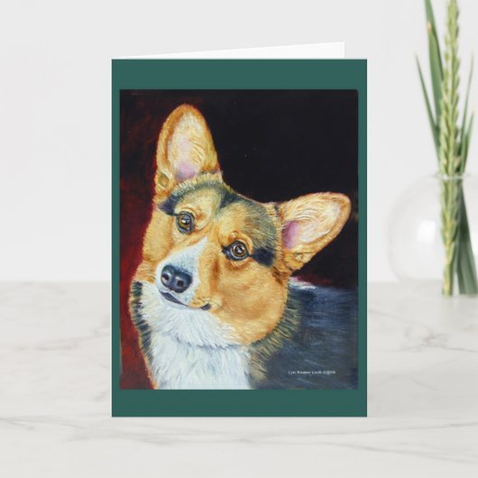Pembroke Welsh Corgi Karte (Vorderseite)