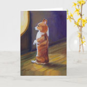 Pembroke Welsh Corgi Karte (Gelbe Blume)