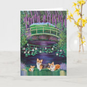 Pembroke Welsh Corgi Karte (Gelbe Blume)