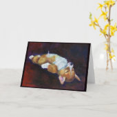 Pembroke Welsh Corgi Karte (Gelbe Blume)