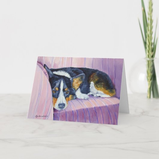 Pembroke Welsh Corgi Karte (Vorderseite)
