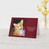 Pembroke Welsh Corgi Karte (Gelbe Blume)