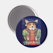 Pembroke Welsh Corgi King Magnets Magnet (Vorderseite/Rückseite)