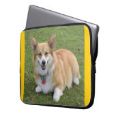 Pembroke Welsh Corgi Laptop Case (Vorderseite Links)