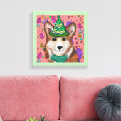 PEMBROKE WELSH CORGI LEINWANDDRUCK (Insitu (Wohnzimmer))