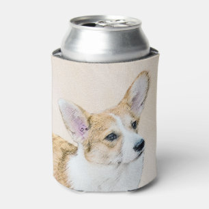 Pembroke Welsh Corgi Malerei - Original Hund Kunst Dosenkühler