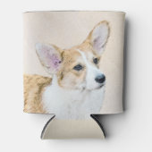 Pembroke Welsh Corgi Malerei - Original Hund Kunst Dosenkühler (Vorderseite)