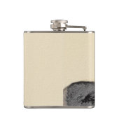 Pembroke Welsh Corgi Malerei - Original Hund Kunst Flachmann (Rückseite)