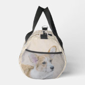 Pembroke Welsh Corgi Malerei Red Original Dog Art Duffle Bag (Rechts)