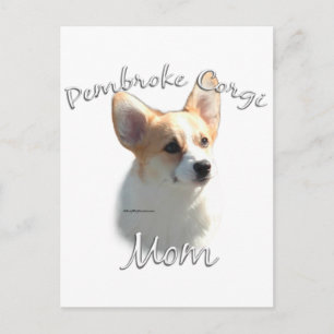 Pembroke Welsh Corgi Mama 2 Postkarte