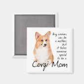 Pembroke Welsh Corgi Mama Magnet (Vorderseite/Rückseite)
