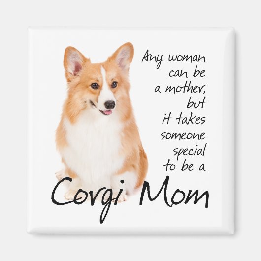 Pembroke Welsh Corgi Mama Magnet (Vorne)