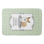 Pembroke Welsh Corgi Mama (rot 1) Hunde Mama Niedl Badematte (Vorderseite)