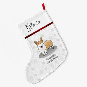 Pembroke Welsh Corgi Mama (rot 1) Hunde Mama Niedl Großer Weihnachtsstrumpf