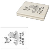 Pembroke Welsh Corgi Mama (rot 1) Hunde Mama Niedl Gummistempel (Stempel)