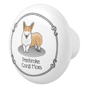 Pembroke Welsh Corgi Mama (rot 1) Hunde Mama Niedl Keramikknauf