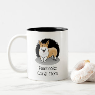 Pembroke Welsh Corgi Mama (rot 1) Hunde Mama Niedl Zweifarbige Tasse