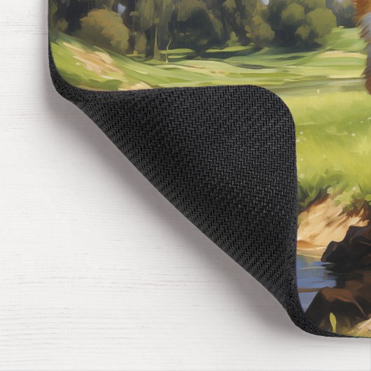 Pembroke Welsh Corgi Mousepad (Ecke)