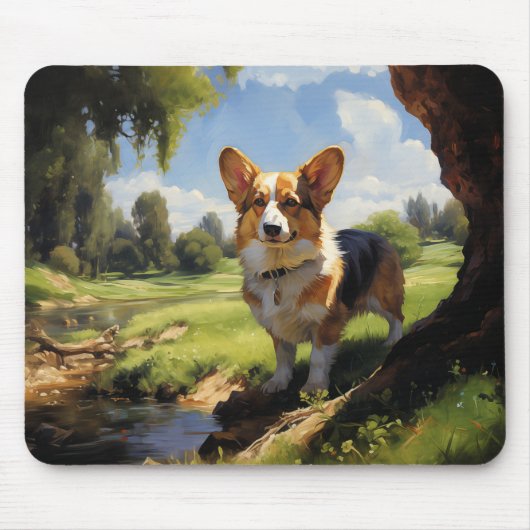 Pembroke Welsh Corgi Mousepad (Vorne)