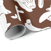 Pembroke Welsh Corgi nahtloses Muster Geschenkpapier (Rolleneckpunkt)