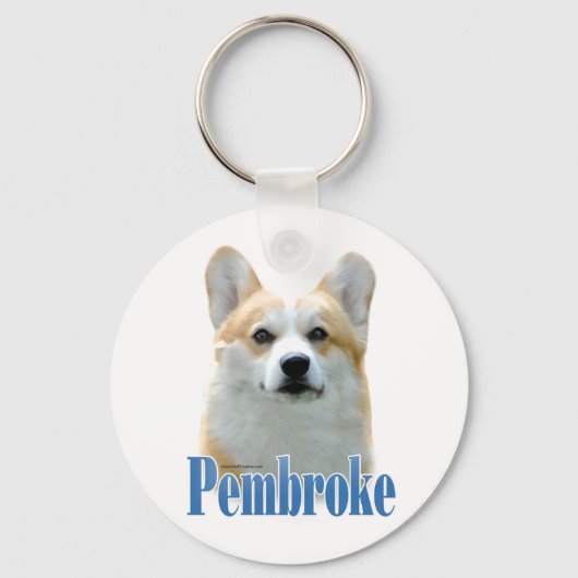 Pembroke Welsh Corgi Name Schlüsselanhänger (Vorderseite)