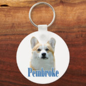 Pembroke Welsh Corgi Name Schlüsselanhänger (Vorderseite)