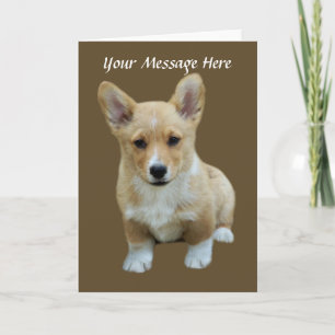 Pembroke Welsh Corgi Niedlich Greeting Card Feiertagskarte