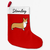 Pembroke Welsh Corgi Niedlich Holiday Dog Lover Kleiner Weihnachtsstrumpf (Vorderseite)