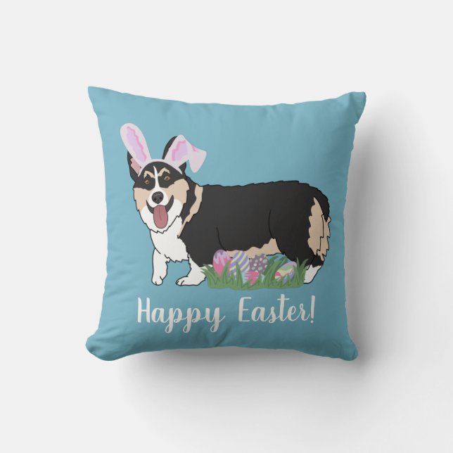 Pembroke Welsh Corgi Oaster Kissen (Vorderseite)