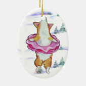 Pembroke Welsh Corgi Oval Ornament (Hinten)
