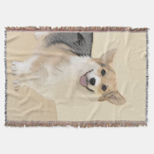 Pembroke Welsh Corgi Painting - Original Dog Art Decke