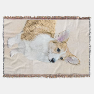 Pembroke Welsh Corgi Painting - Original Dog Art Decke